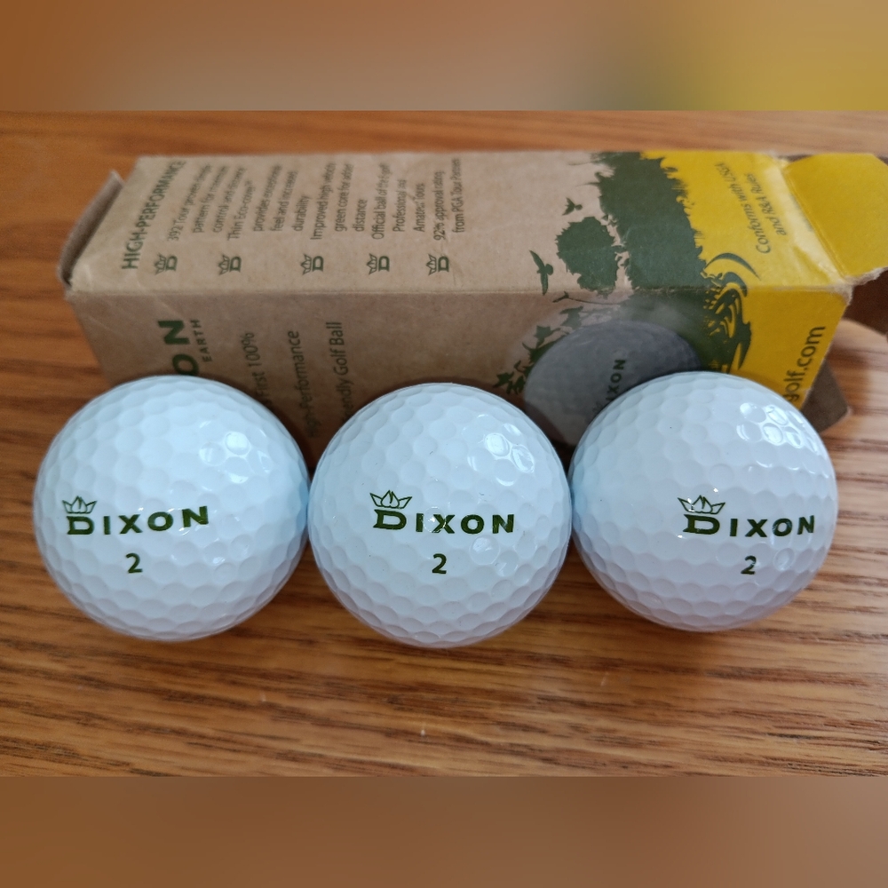 Dixon White Golf Balls Earth 3 New